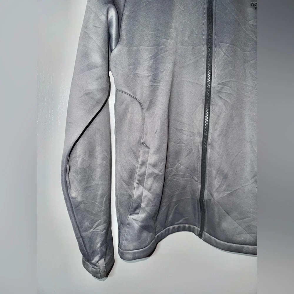 The North Face Men’s Zip Up Collared Jacket Size Small Shiny Grey Polyester